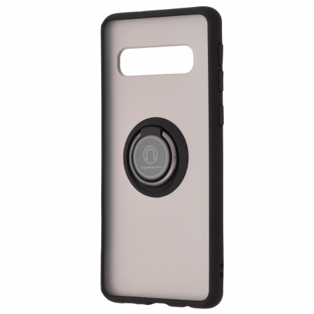 Husa Samsung Galaxy S10 cu inel suport stand magnetic, Negru [4]