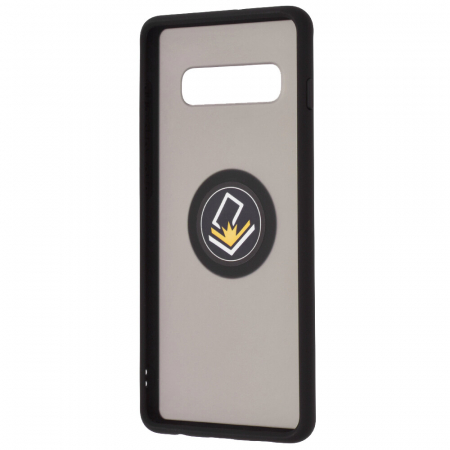 Husa Samsung Galaxy S10+ cu inel suport stand magnetic, Negru [3]