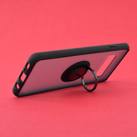 Husa Samsung Galaxy S10 cu inel suport stand magnetic, Negru [1]