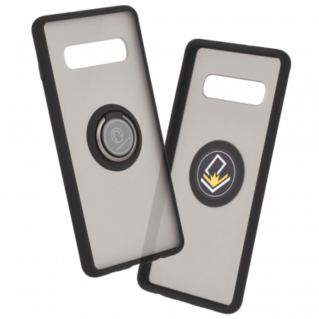Galaxy S10+ - Husa Samsung Galaxy S10+ cu inel suport stand magnetic, Negru