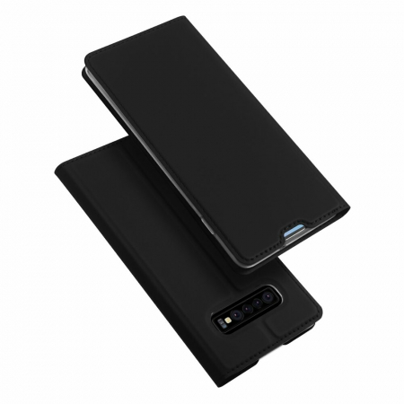 Galaxy S10+ - Husa Samsung Galaxy S10+, Dux Ducis Skin Pro Flip Book, Negru
