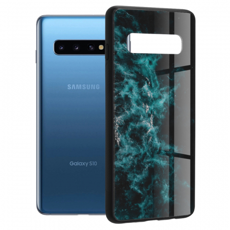 Galaxy S10 - Husa Samsung Galaxy S10, Glaze Series, Blue Nebula