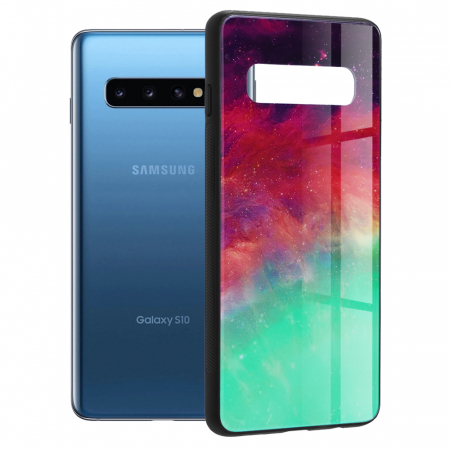 Galaxy S10 - Husa Samsung Galaxy S10, Glaze Series, Fiery Ocean
