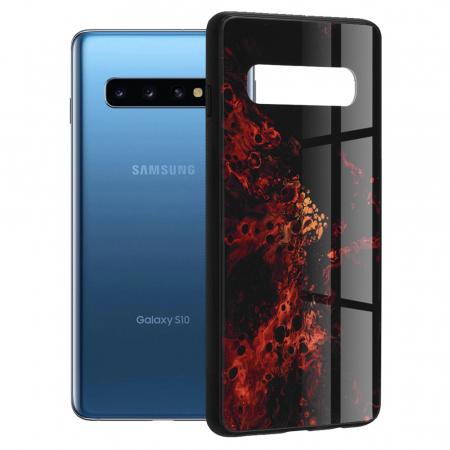 Galaxy S10 - Husa Samsung Galaxy S10, Glaze Series, Red Nebula