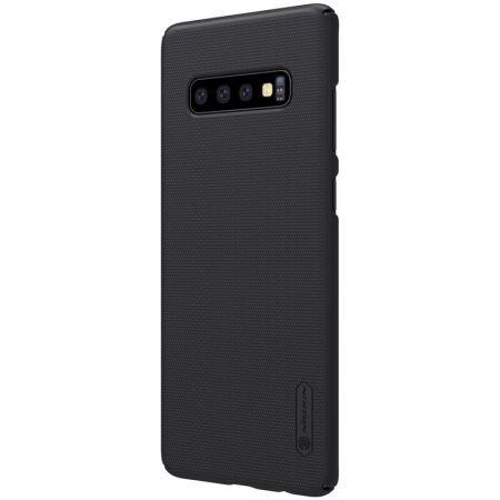 Galaxy S10 - Husa Samsung Galaxy S10, Nillkin Super Frosted Shield, Negru
