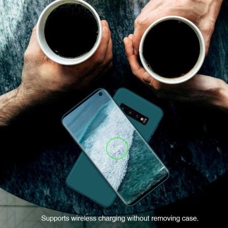 Husa Samsung Galaxy S10+, Soft Edge Silicone, Dark Green [6]