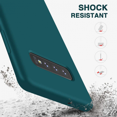 Husa Samsung Galaxy S10+, Soft Edge Silicone, Dark Green [3]