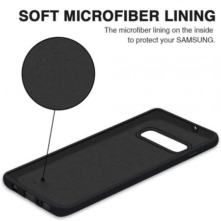 Husa Samsung Galaxy S10+, Soft Edge Silicone, Negru [3]