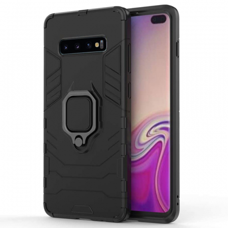Galaxy S10+ - Husa Samsung Galaxy S10+, Techsuit Shield Ring, Negru