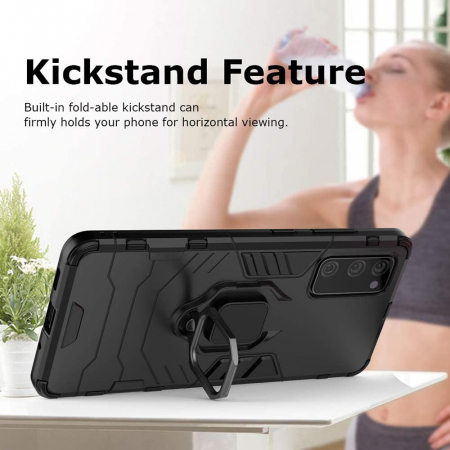 Husa Samsung Galaxy S20 FE, Techsuit Shield Ring, Negru [6]