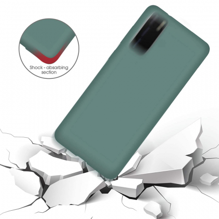 Husa Samsung Galaxy S20, Soft Edge Silicone, Dark Green [4]
