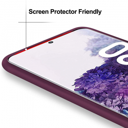Husa Samsung Galaxy S20, Soft Edge Silicone, Plum Violet [3]