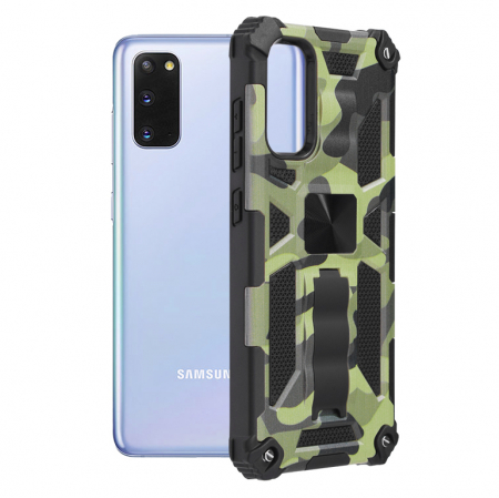 Galaxy S20 - Husa Samsung Galaxy S20, Techsuit Blazor, Camo Lime