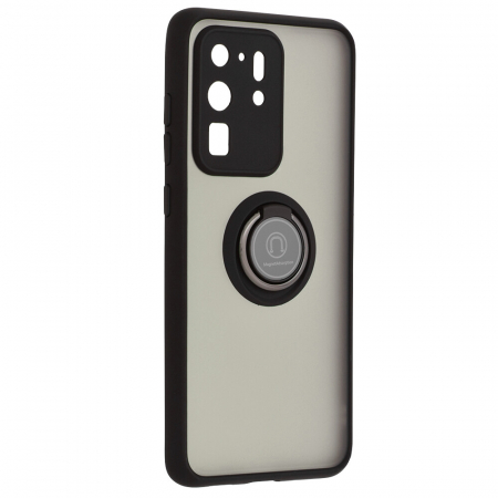 Husa Samsung Galaxy S20 Ultra cu inel suport stand magnetic, Negru [4]