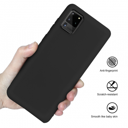 Husa Samsung Galaxy S20 Ultra, Soft Edge Silicone, Negru [4]
