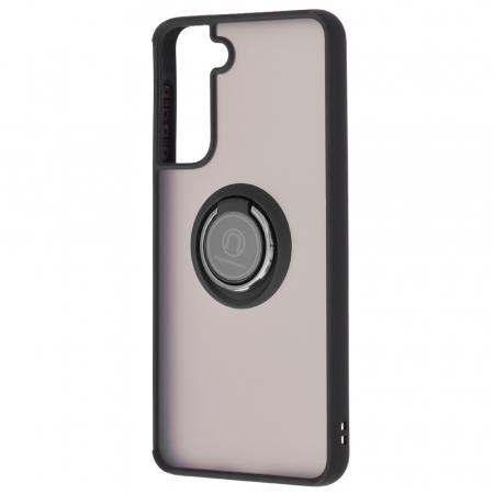 Husa Samsung Galaxy S21 cu inel suport stand magnetic, Negru [2]