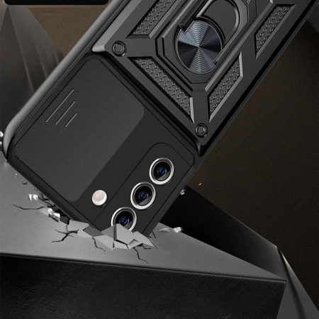 Husa Samsung Galaxy S21 FE cu protectie camera Techsuit CamShield Series, Negru [6]
