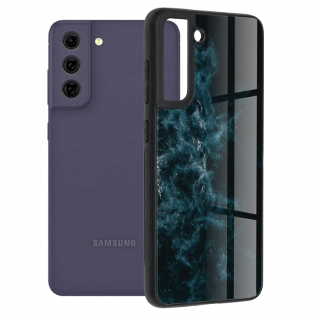 Galaxy S21 FE - Husa Samsung Galaxy S21 FE, Glaze Series, Blue Nebula