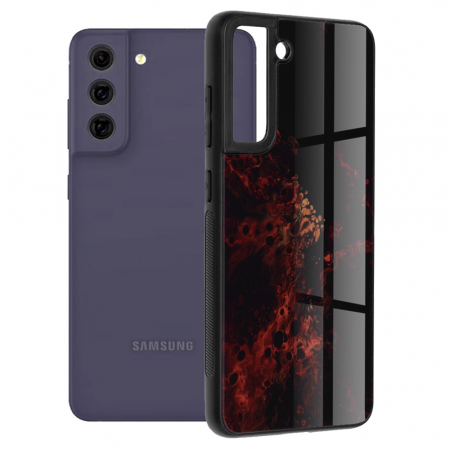 Galaxy S21 FE - Husa Samsung Galaxy S21 FE, Glaze Series, Red Nebula