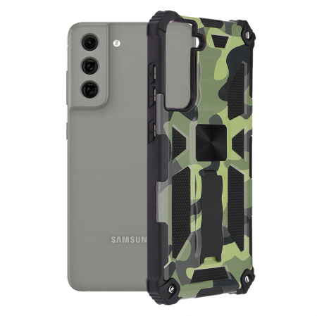 Galaxy S21 FE - Husa Samsung Galaxy S21 FE, Techsuit Blazor, Camo Lime
