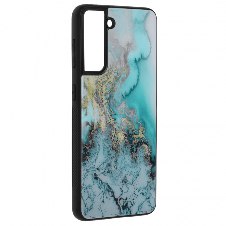 Husa Samsung Galaxy S21, Glaze Series, Blue Ocean [3]