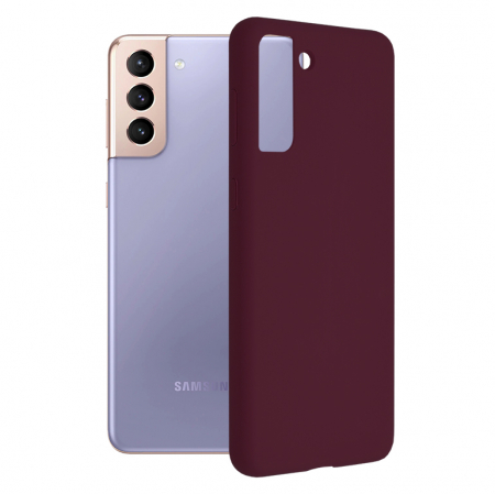Galaxy S21 Plus - Husa Samsung Galaxy S21 Plus, Soft Edge Silicone, Plum Violet
