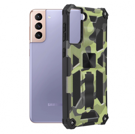 Galaxy S21 Plus - Husa Samsung Galaxy S21 Plus, Techsuit Blazor, Camo Lime