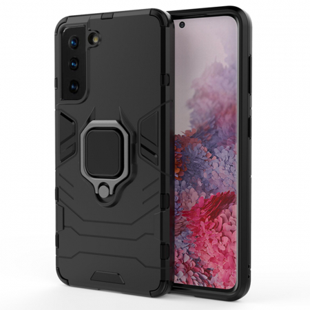 Galaxy S21 Plus - Husa Samsung Galaxy S21 Plus, Techsuit Shield Ring, Negru