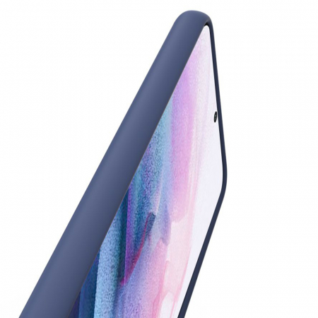 Husa Samsung Galaxy S21, Soft Edge Silicone, Denim Blue [3]