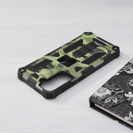 Husa Samsung Galaxy S21, Techsuit Blazor, Camo Lime [4]