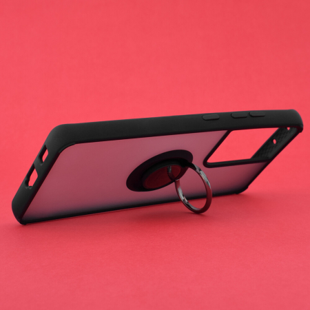 Husa Samsung Galaxy S21 Ultra cu inel suport stand magnetic, Negru [1]