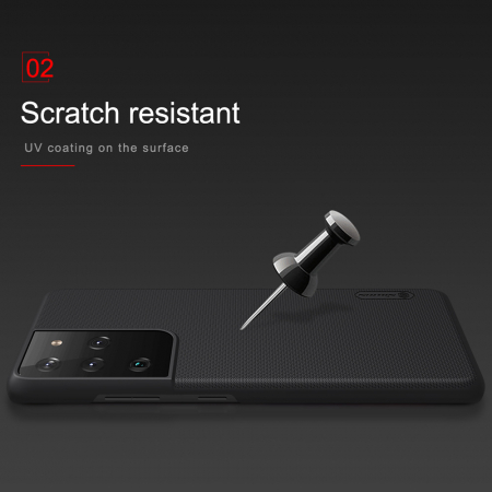 Husa Samsung Galaxy S21 Ultra, Nillkin Super Frosted Shield, Blue [4]