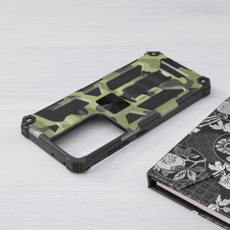 Husa Samsung Galaxy S21 Ultra, Techsuit Blazor, Camo Lime [4]