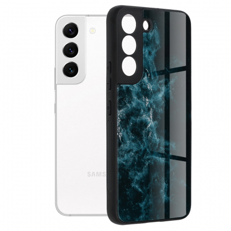 Galaxy S22 - Husa Samsung Galaxy S22, Glaze Series, Blue Nebula