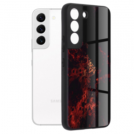 Galaxy S22 - Husa Samsung Galaxy S22, Glaze Series, Red Nebula