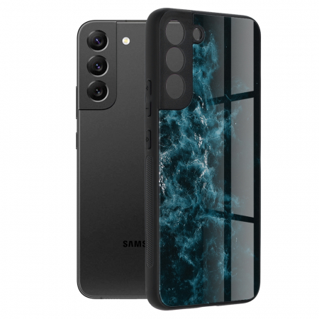 Galaxy S22 Plus - Husa Samsung Galaxy S22 Plus, Glaze Series, Blue Nebula