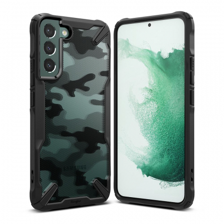 Galaxy S22 Plus - Husa Samsung Galaxy S22 Plus, Ringke Fusion X, Camo Black