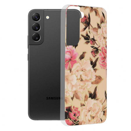 Galaxy S22 Plus - Husa Samsung Galaxy S22 Plus, Techsuit Marble Series, Mary Berry Nude