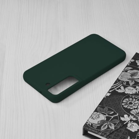 Husa Samsung Galaxy S22, Soft Edge Silicone, Dark Green [2]
