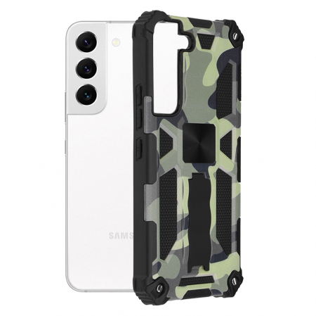 Galaxy S22 - Husa Samsung Galaxy S22, Techsuit Blazor, Camo Lime