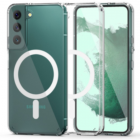Galaxy S22 - Husa Samsung Galaxy S22, Techsuit MagSafe Pro, Transparent