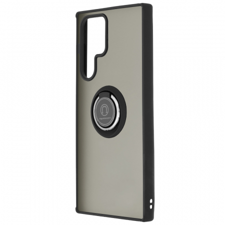 Husa Samsung Galaxy S22 Ultra cu inel suport stand magnetic, Negru [1]