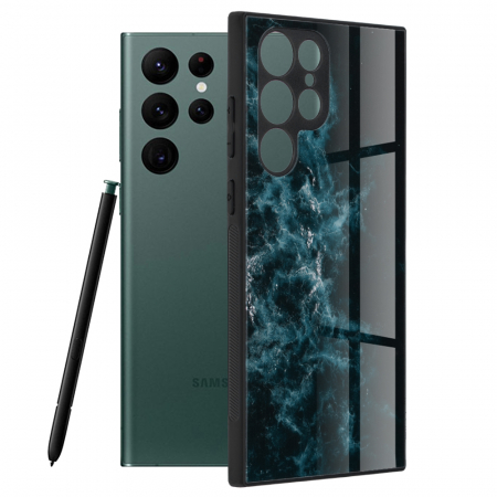 Galaxy S22 Ultra - Husa Samsung Galaxy S22 Ultra, Glaze Series, Blue Nebula