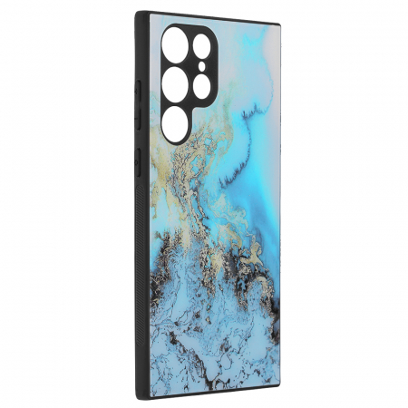 Husa Samsung Galaxy S22 Ultra, Glaze Series, Blue Ocean [2]