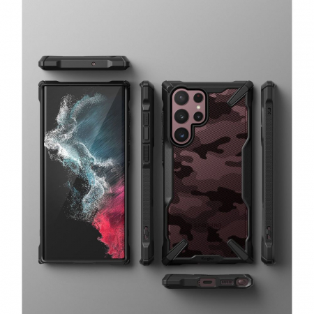 Husa  Samsung Galaxy S22 Ultra, Ringke Fusion X, Camo Black [2]