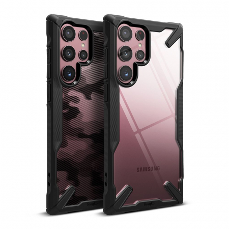 Husa  Samsung Galaxy S22 Ultra, Ringke Fusion X, Camo Black [6]
