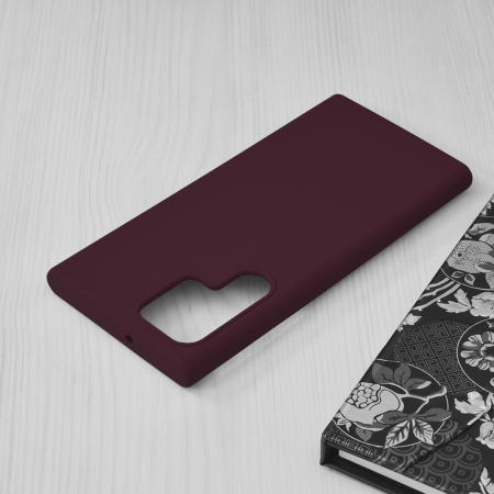 Husa Samsung Galaxy S22 Ultra, Soft Edge Silicone, Plum Violet [2]