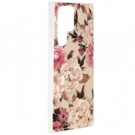 Husa Samsung Galaxy S22 Ultra, Techsuit Marble Series, Mary Berry Nude [1]