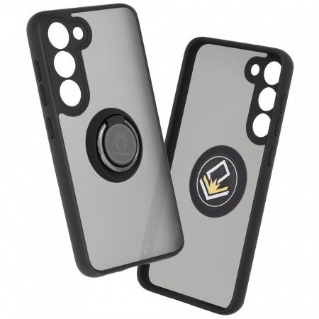 Galaxy S23 - Husa Samsung Galaxy S23 cu inel suport stand magnetic, Negru