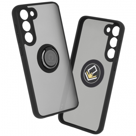 Samsung - Husa Samsung Galaxy S23 Plus cu inel suport stand magnetic, Negru